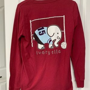 long sleeve ivory ella volleyball shirt